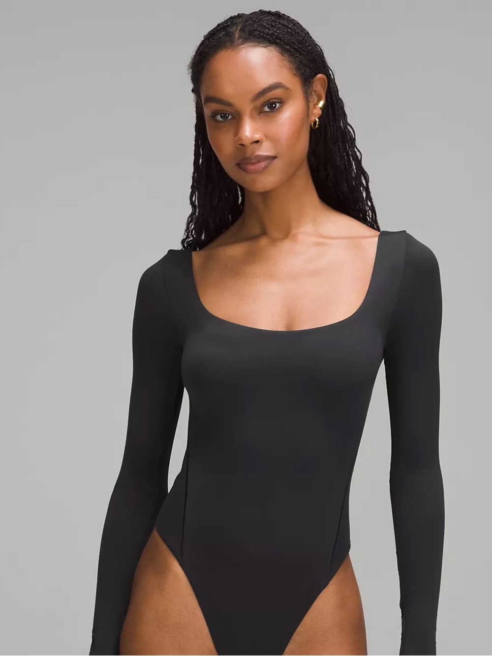 Lululemon Medium Nulu Square Neck Long Sleeve Bodysuit